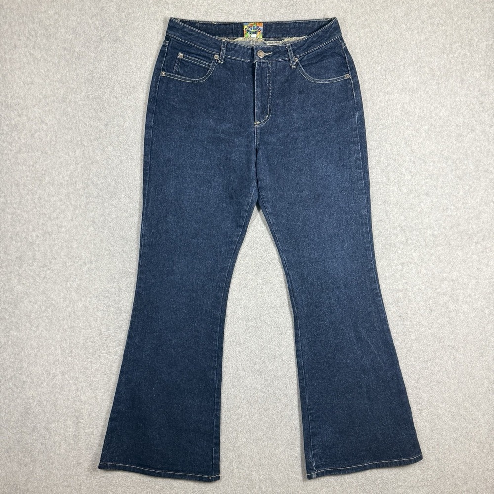 Vintage Paris Blues Experience Flare Jeans Womens 11 (30x31) Dark Wash BOOTCUT